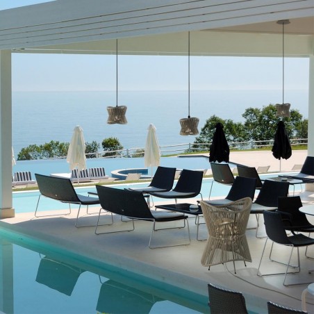 Lámpara de techo para exterior Polinesia