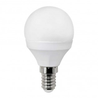 Bombilla LED Esférica E14 Luz Cálida (6W) 