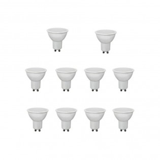 Pack 10 Bombillas LED GU10 (4W - 4200K)