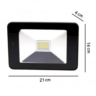 Proyector LED para exterior negro (30W)
