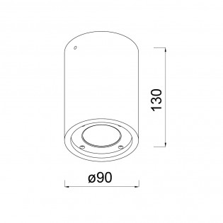 Foco de techo exterior Levi