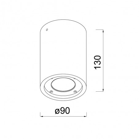 Foco de techo exterior Levi