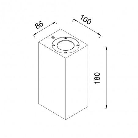 Aplique de exterior Levi