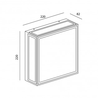 Plafón de exterior Verbier