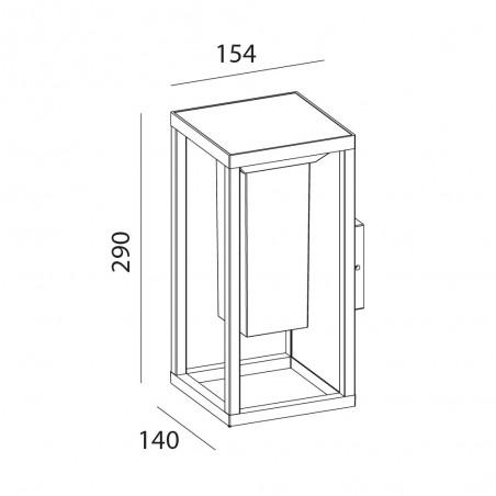 Aplique de pared solar LED Meribel (2,20W)