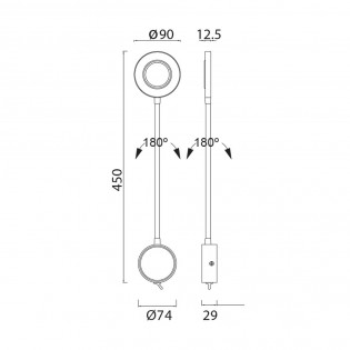 Aplique LED orientable Boavista (5W)