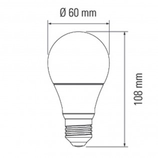 Bombilla LED E27 Alta intensidad Luz Fría (10W)