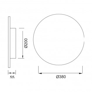 Aplique LED Bora Bora (30W)