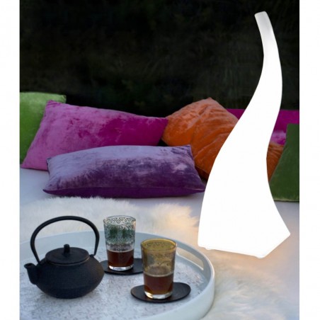 Lámpara de suelo exterior Flame