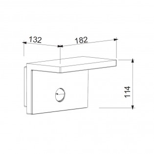 Aplique LED con sensor de movimiento Ruka (15W)