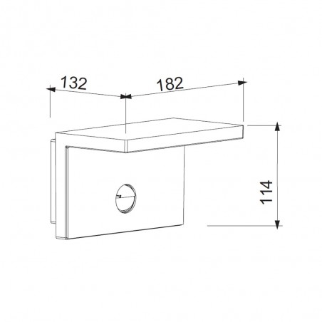 Aplique LED con sensor de movimiento Ruka (15W)