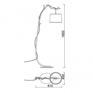 Lámpara de pie Sabina