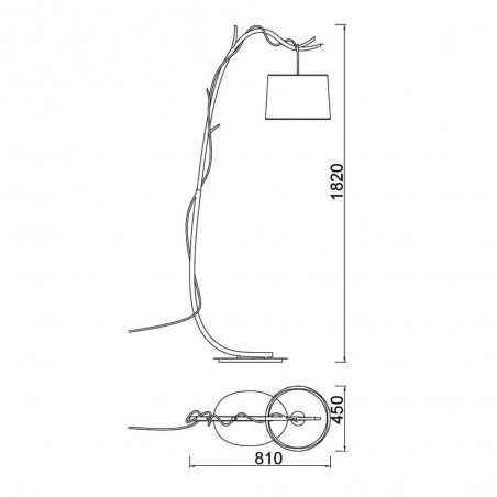 Lámpara de pie Sabina
