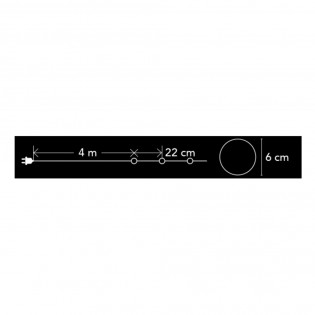 Guirnalda LED Bolas Brillantes (20 luces)