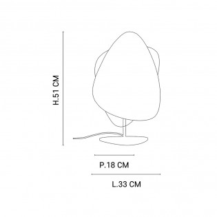 Lámpara de mesa Screen Cannage Natural