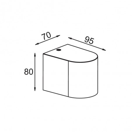 Aplique de exterior Kandanchu (1 luz)