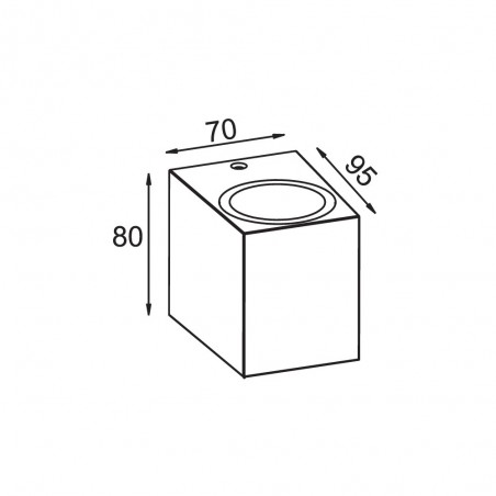 Aplique de pared exterior Kandanchu (1 luz)