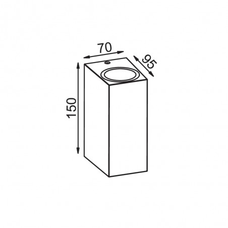 Aplique de pared exterior Kandanchu (2 luces)