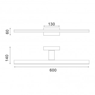 Aplique de baño LED Morne (16W)