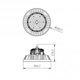 Campana LED Urano 5000ºK (150W)