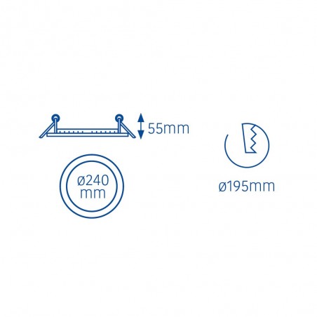 Downlight LED para baños Soner (20W)