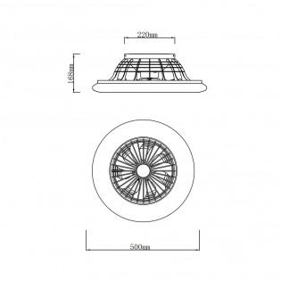 Ventilador Plafón LED Stralsund (30W)