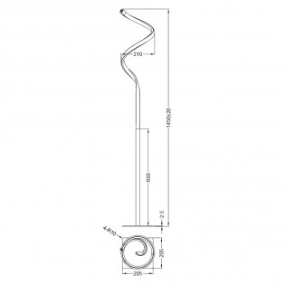 Lámpara de pie LED Course (11W)
