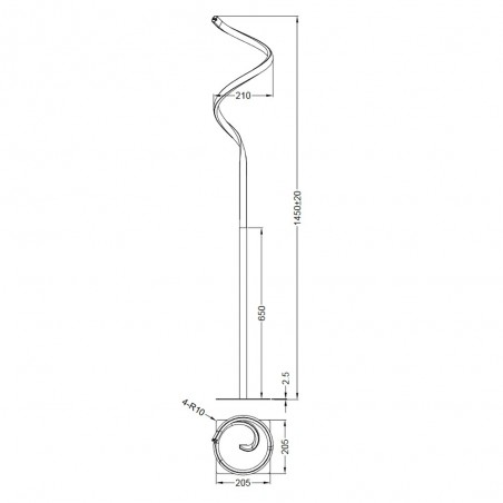 Lámpara de pie LED Course (11W)
