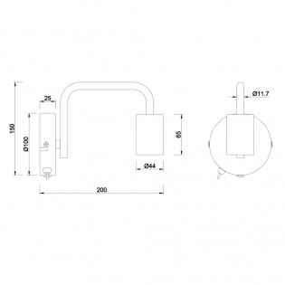 Aplique de pared Diallo