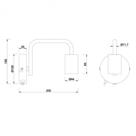 Aplique de pared Diallo