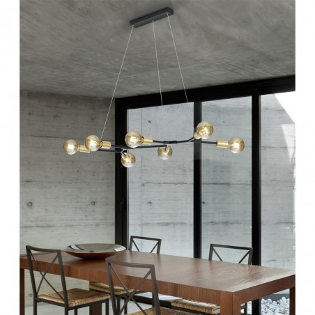 Lámpara colgante Cross (7 luces)