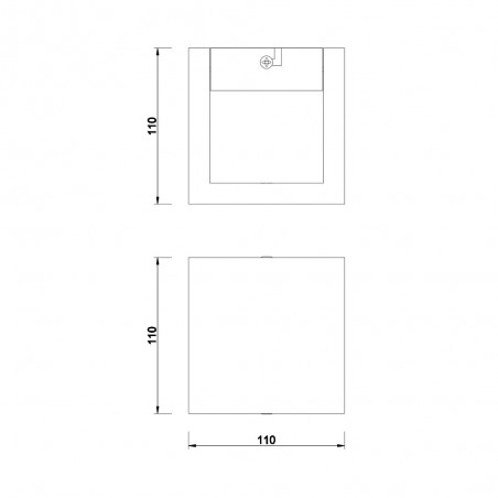 Aplique de pared LED Brad (4,30W)
