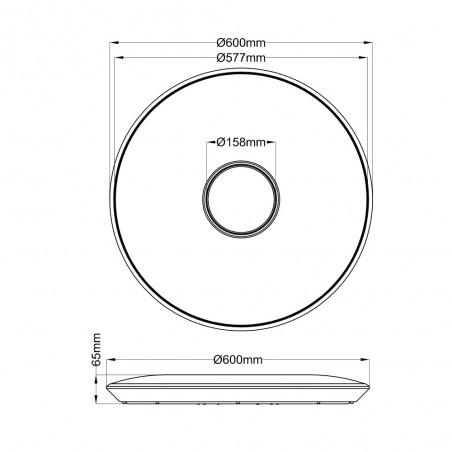 Plafón de techo LED Tokyo (45W)