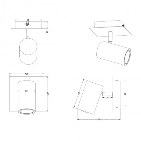 Aplique de pared Marley