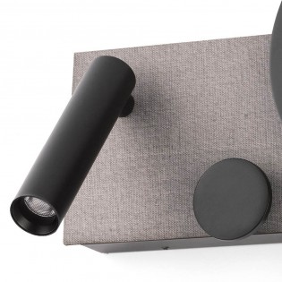 Aplique LED con lector Klee Derecho (10+3W)