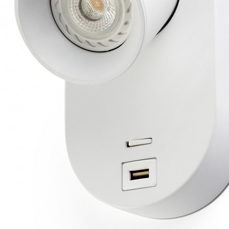 Aplique orientable con USB Corb
