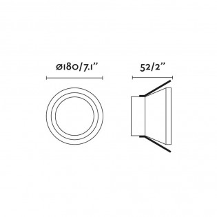 Empotrable de techo LED para baños Croc (19W)