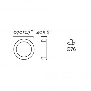 Empotrable orientable LED Nais (7W)