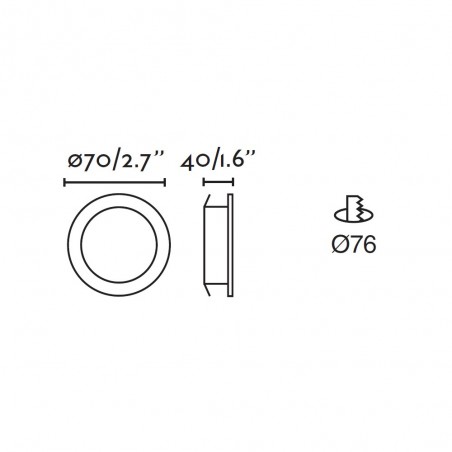 Empotrable orientable LED Nais (7W)