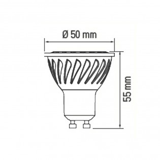 Pack 2 Bombillas LED GU10 (7W)