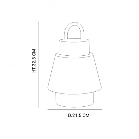 Lámpara portátil de exterior LED Singapour II (4W)