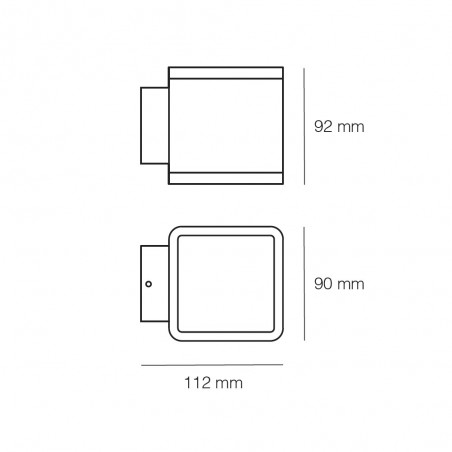 Aplique de exterior LED Torino (2x6W)