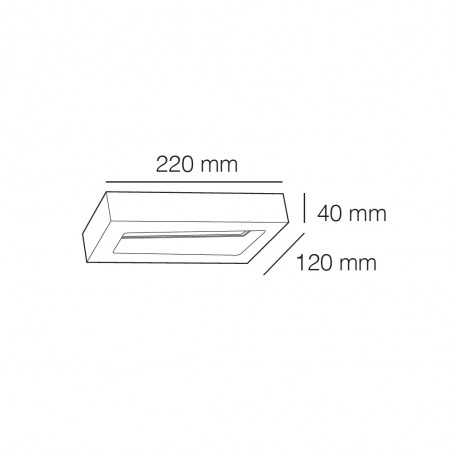 Aplique de exterior LED Rivas (12W)