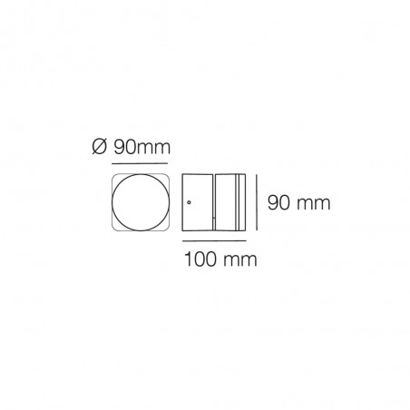 Aplique de pared LED exterior Rades (6W)
