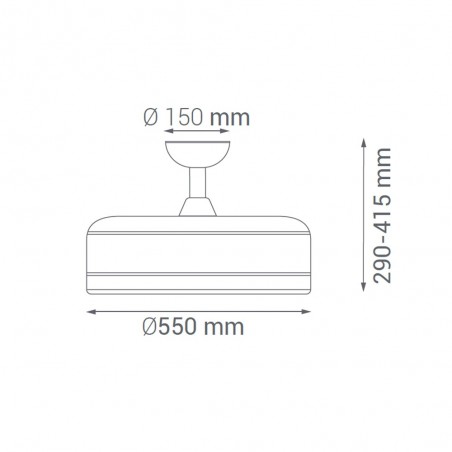 Ventilador LED sin aspas Magic (24W)
