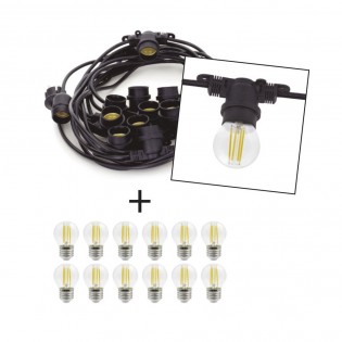 Guirnalda de exterior LED Portofino (12x4W)