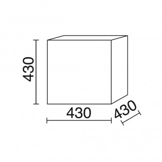 Lámpara de suelo exterior Block II