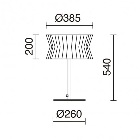 Lámpara de mesa Cora