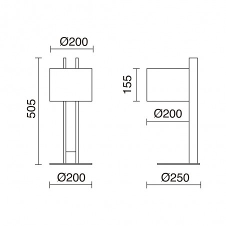 Lámpara de mesa Compact