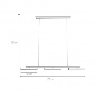 Lámpara colgante LED Batons (36W)